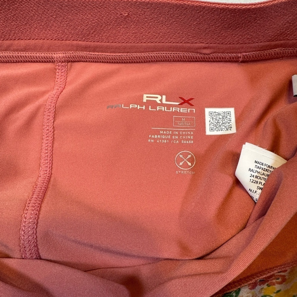 Ralph Lauren RLX GOLF 17" Stretch Floral Performance Skort Size M - Picture 2 of 9